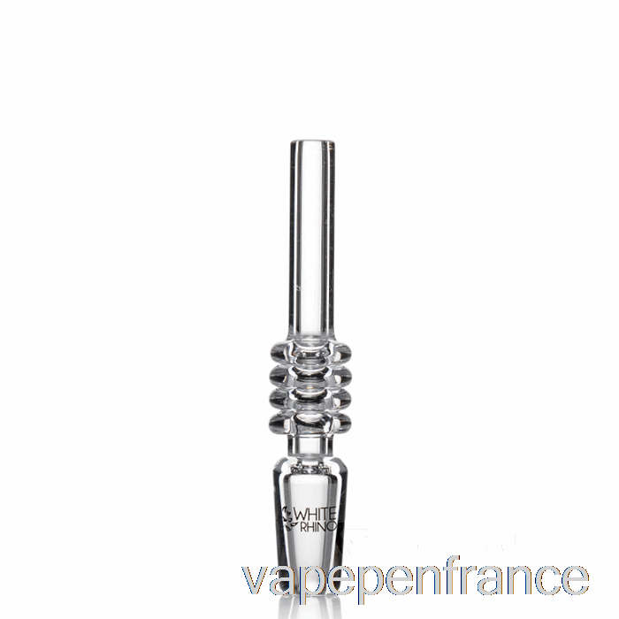 Collecteur De Nectar De Rhinocéros Blanc Pointes De Quartz Stylo Vape 10mm